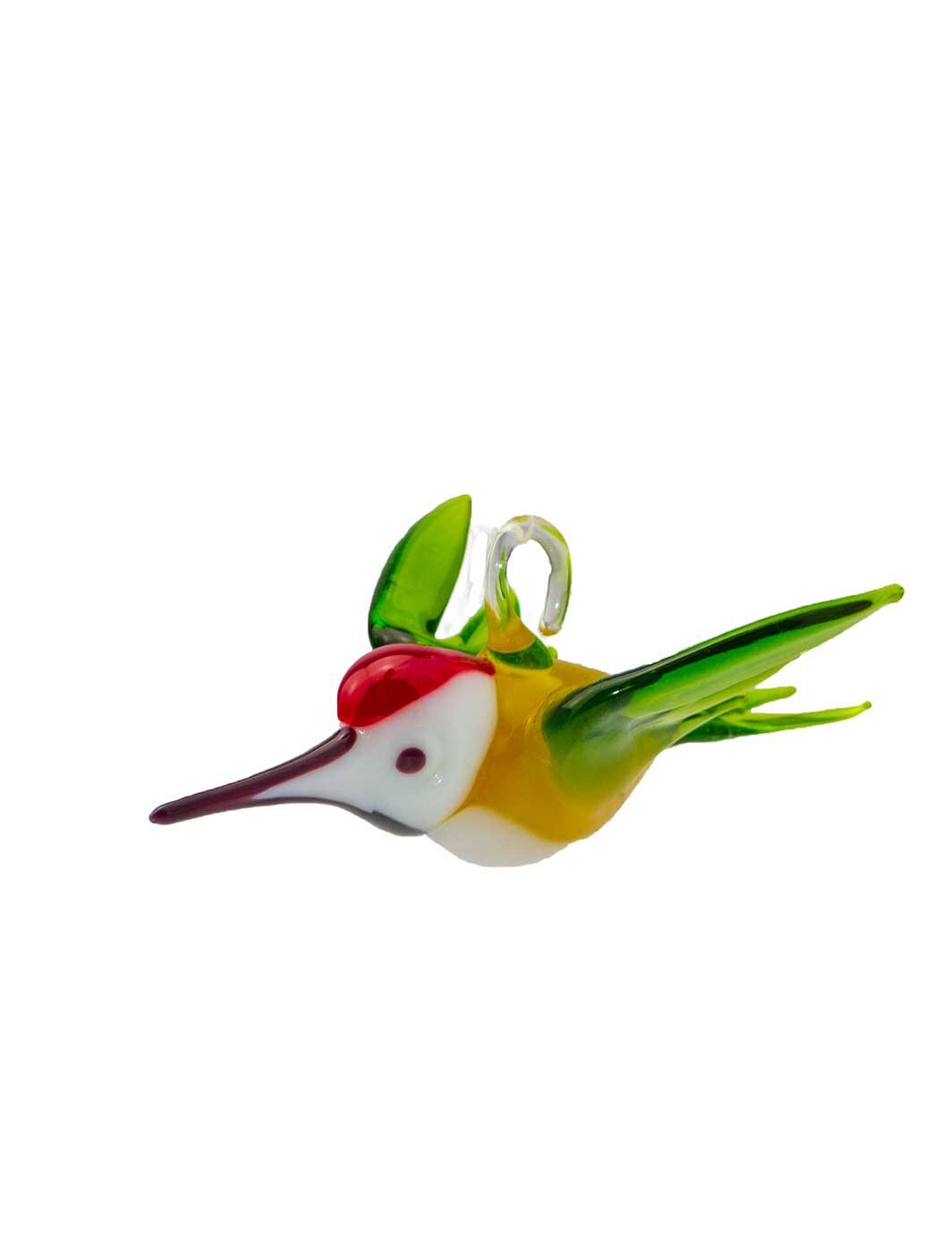 Glasfigur Grünspecht hängend