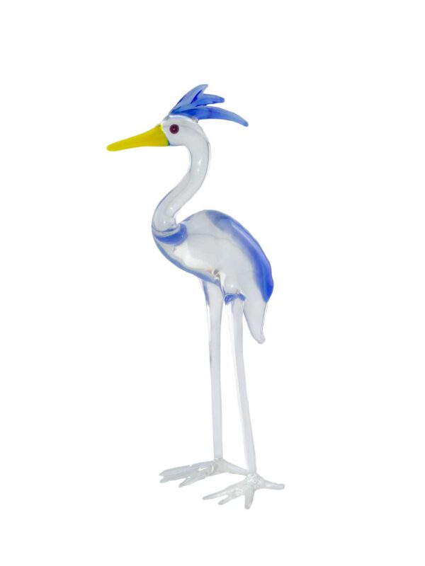 Glasfigur Reiher