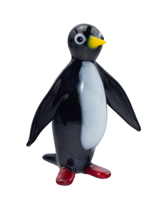 Glasfigur Pinguin groß
