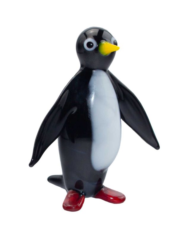 Glasfigur Pinguin groß