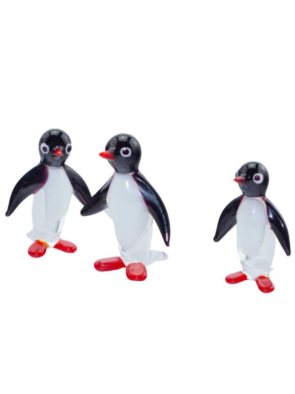 Glasfigur Pinguingruppe klein