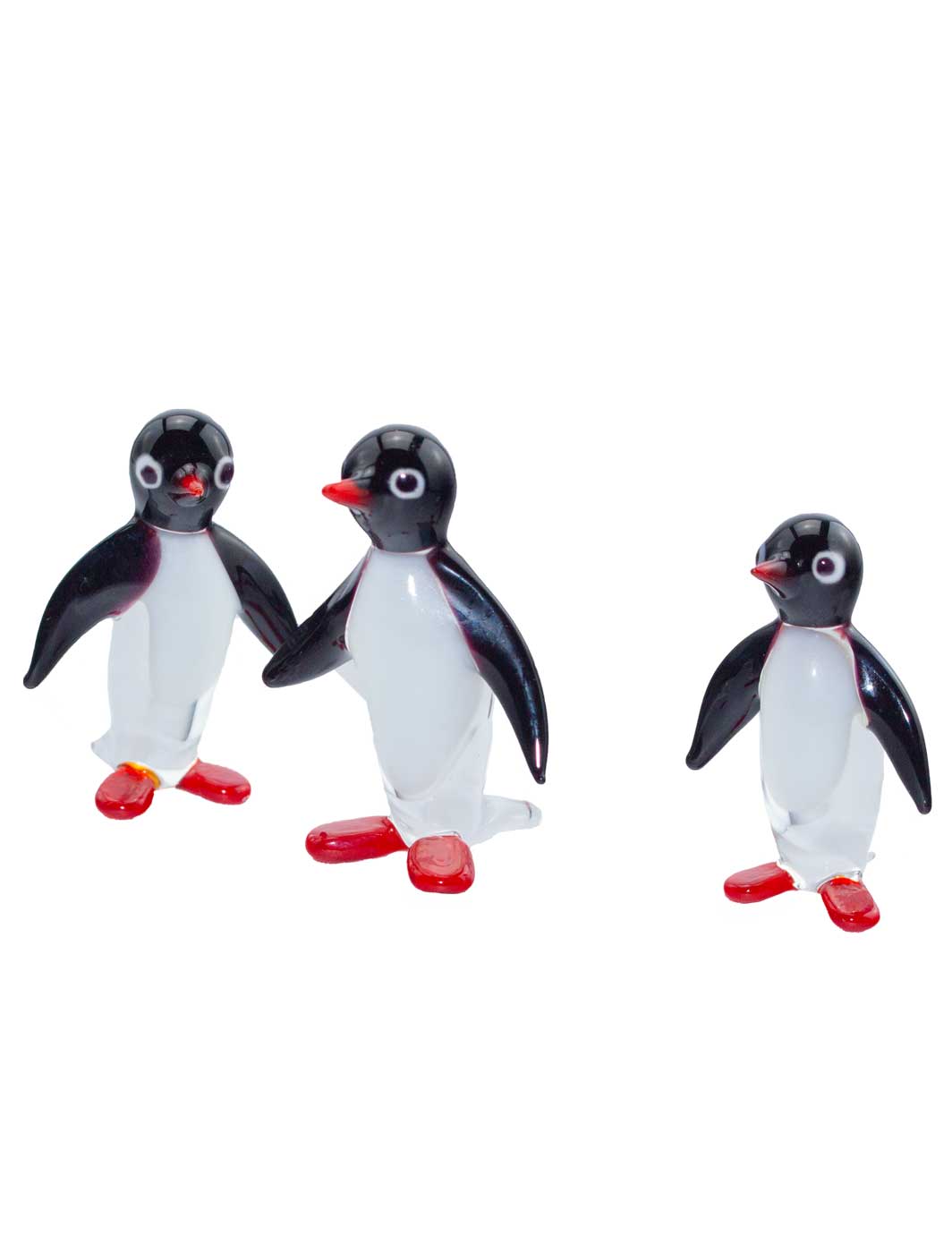 Glasfigur Pinguingruppe klein