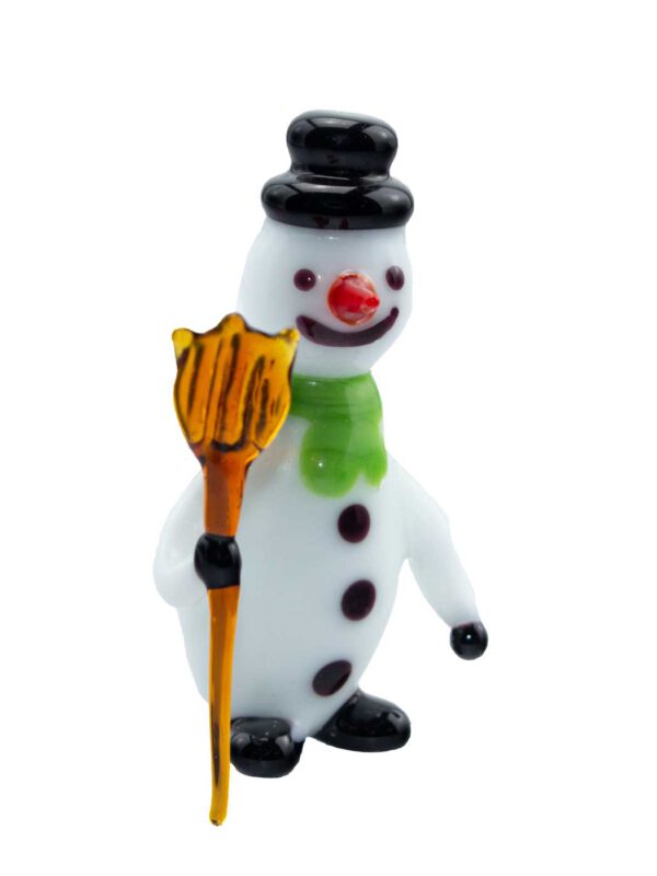 Glasfigur Schneemann