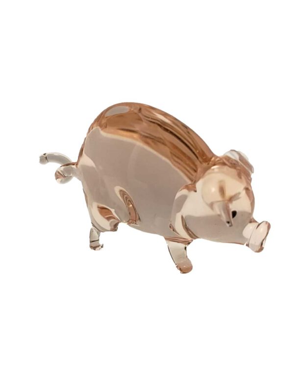 Glasfigur Schwein rosalie