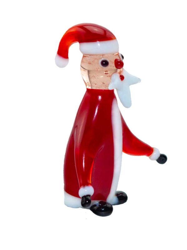 Glasfigur Weihnachtsmann