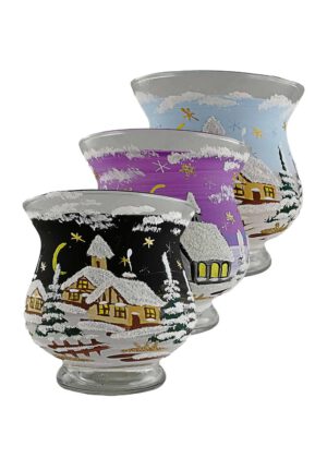 Windlichtbecher bauchig mittel