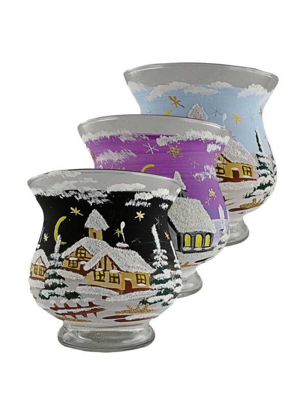 Windlichtbecher bauchig mittel