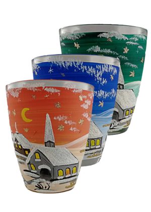 Windlichtbecher konisch 9er