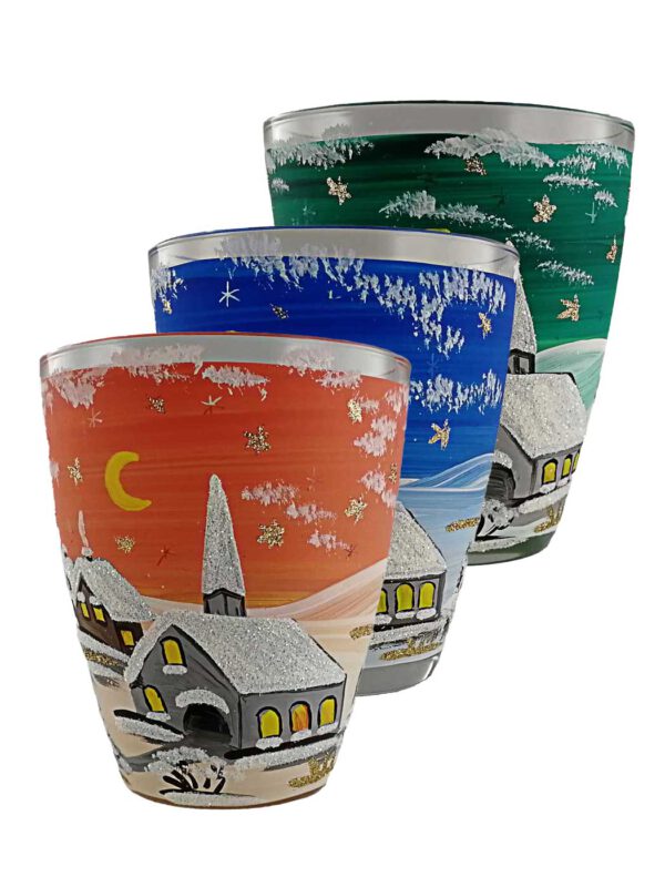 Windlichtbecher konisch 9er