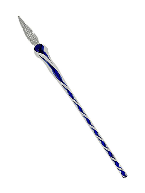 Glasschreiber blau weiß