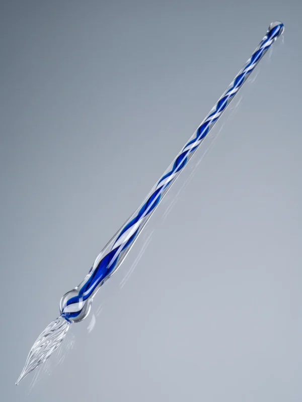 Glasschreiber blau weiß