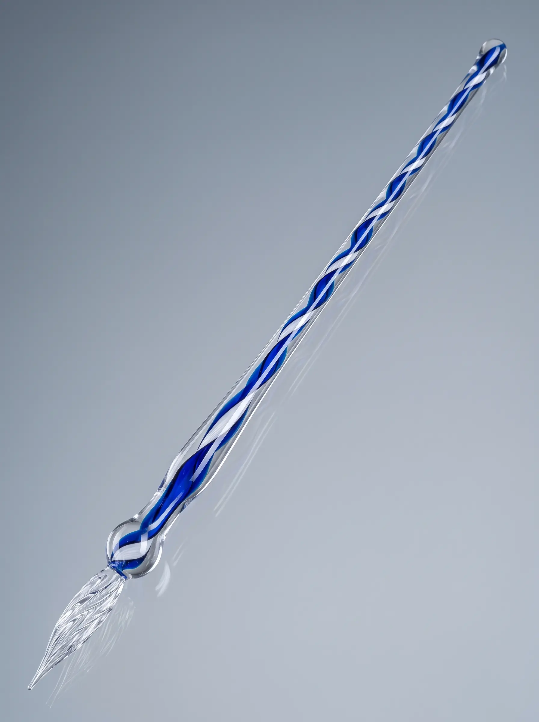 Glasschreiber blau weiß