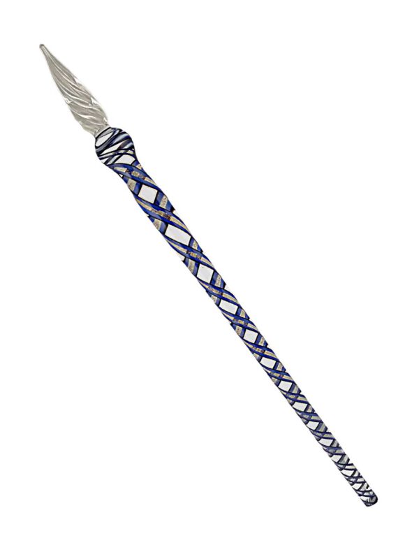 Glasschreiber blau schwarz gold