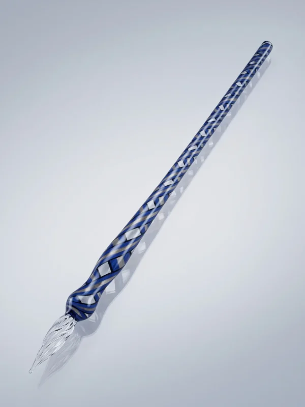 Glasschreiber blau schwarz gold
