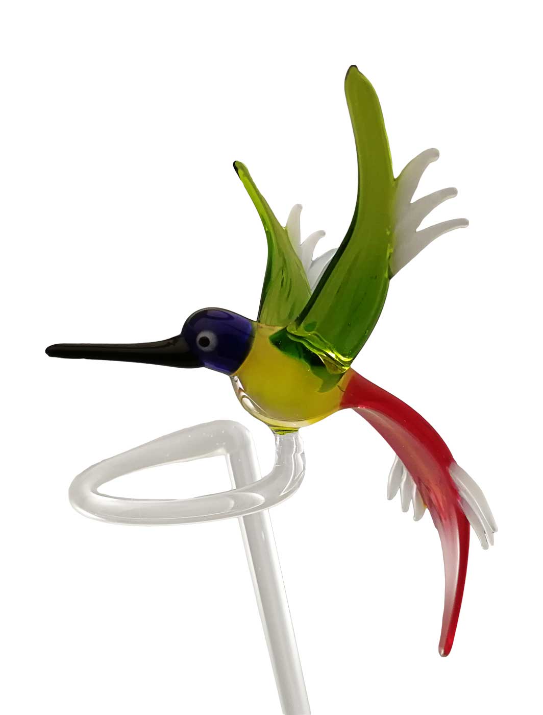 Orchideenstab Kolibri gelb rot grün