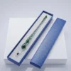 Glasschreiber grün weiß im Etui