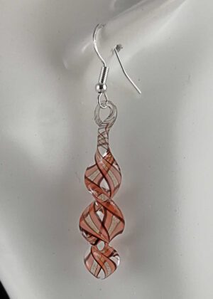 Ohrringe rot schwarz gold