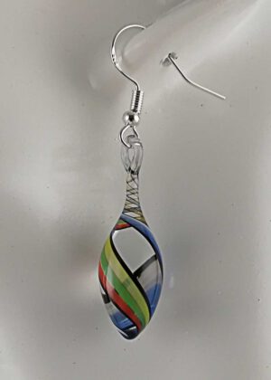 Ohrringe bunt gestreift