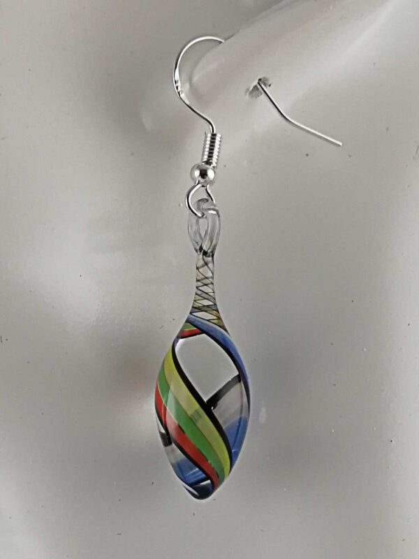 Ohrringe bunt gestreift