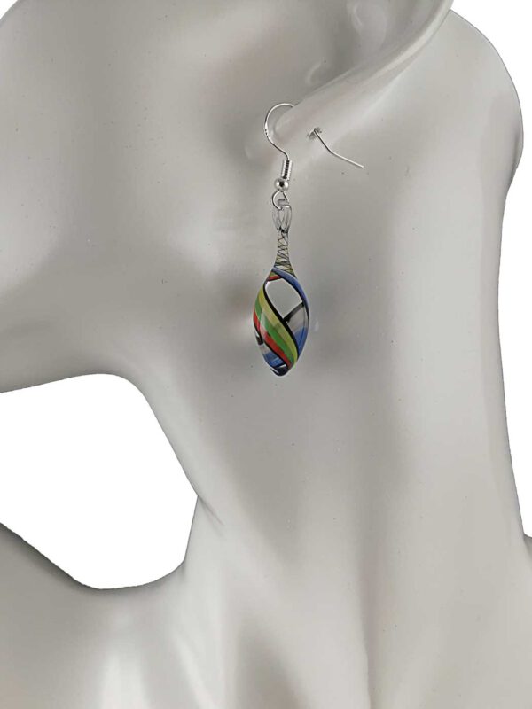 Ohrringe bunt gestreift
