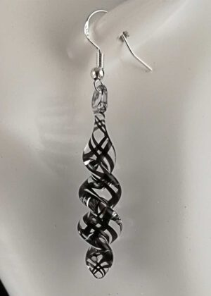 Ohrringe kristall schwarz