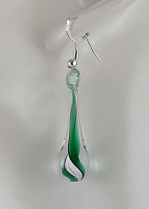 Ohrringe grün weiß