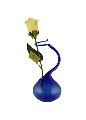 Rosenvase kobaltblau