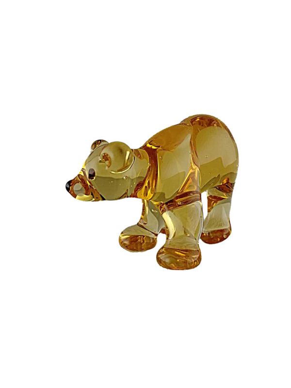 Glasfigur Bär klein citrin