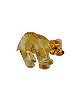 Glasfigur Bär klein citrin