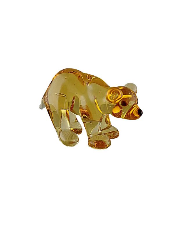Glasfigur Bär klein citrin