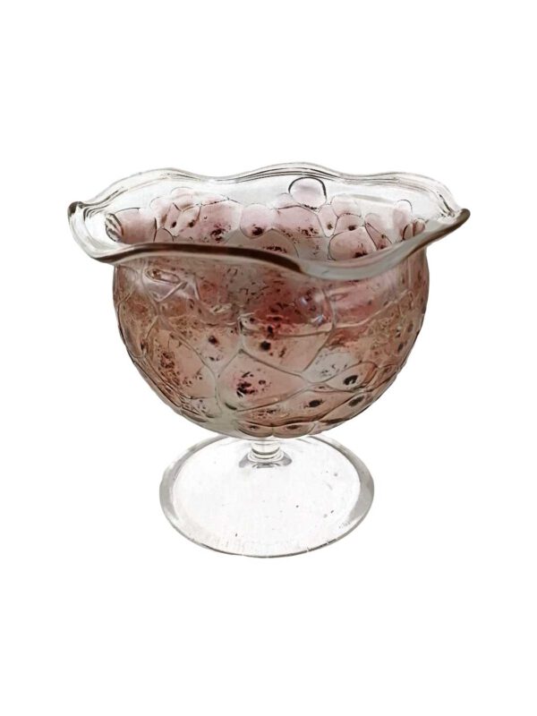 Teelichtglas mit Granulat rosa
