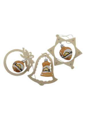 Gehänge Glas Holz terracotta