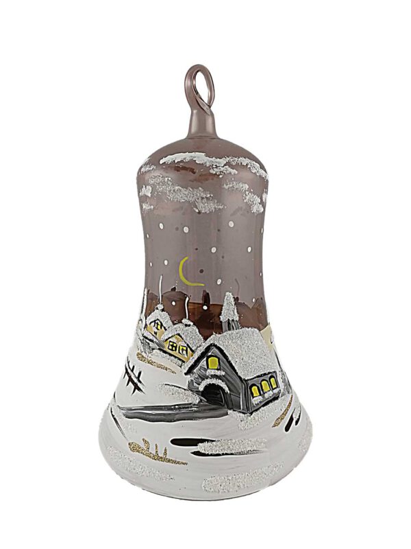 12er Glocke lila Glas