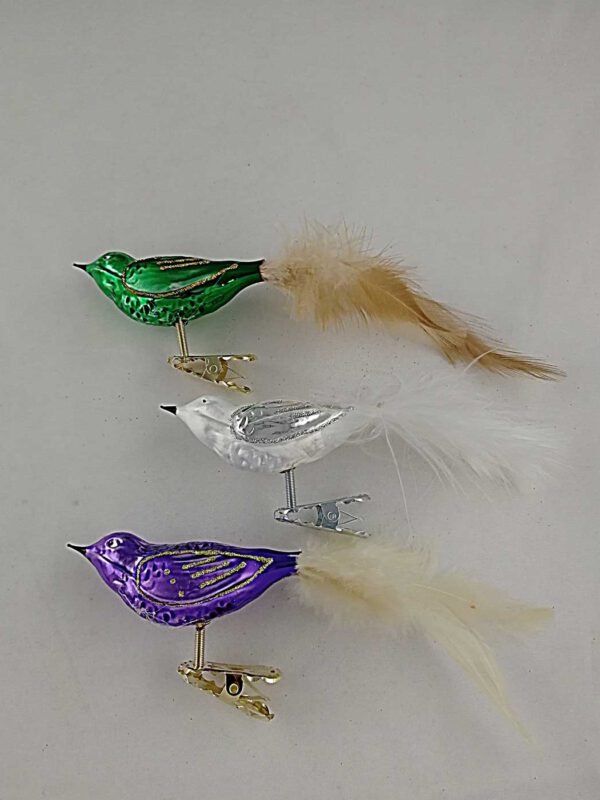 Vögel 3er Set Federschwanz