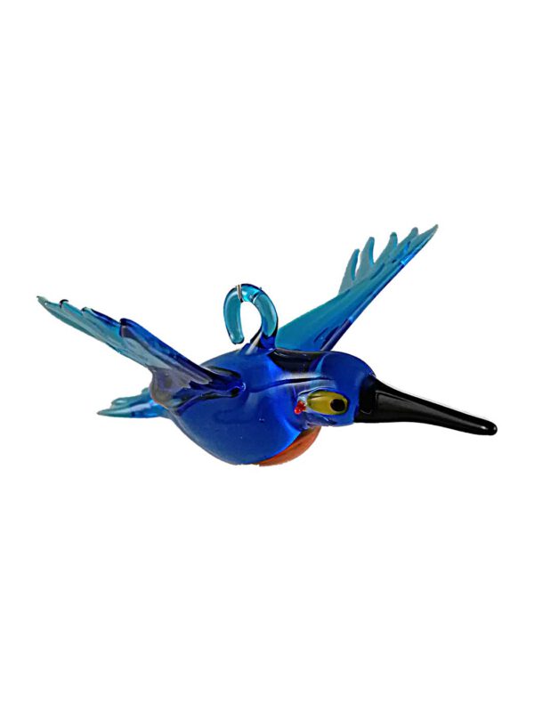 Glasfigur Eisvogel fliegend