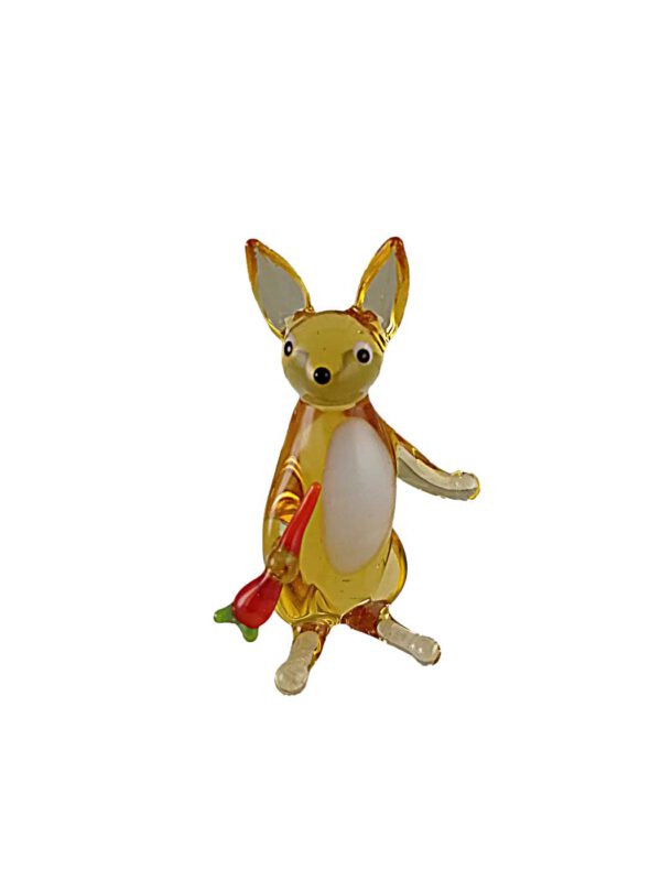 Glasfigur Hase mi Möhre