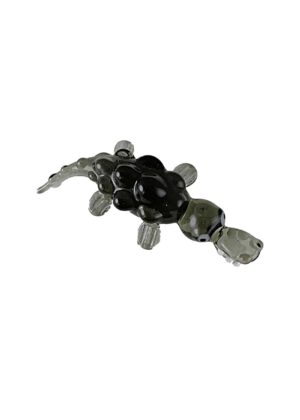 Glasfigur Krokodil klein rauchglas