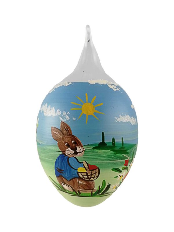 8er Osterei Osterhase mit Korb