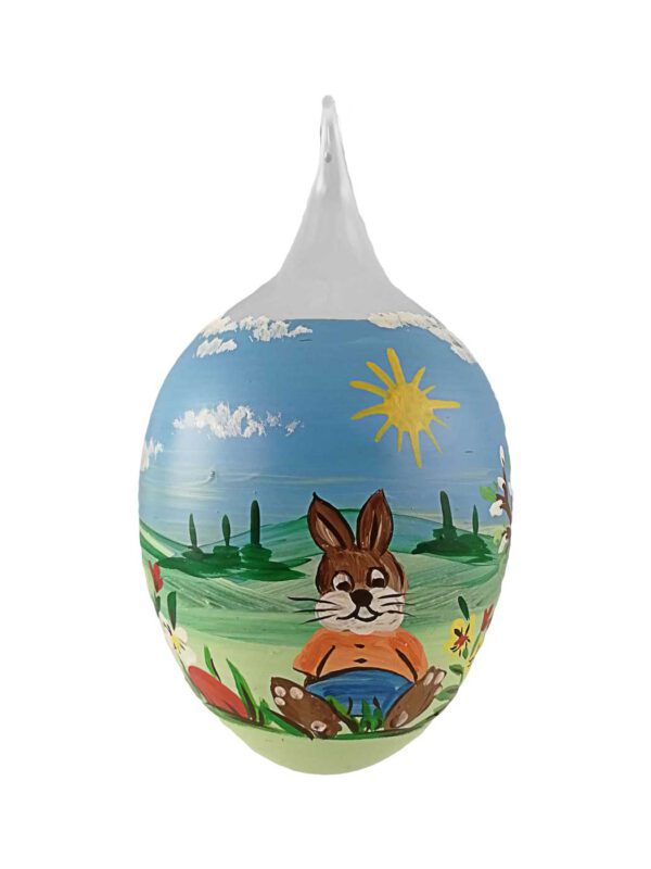 8er Osterei Osterhase sitzend