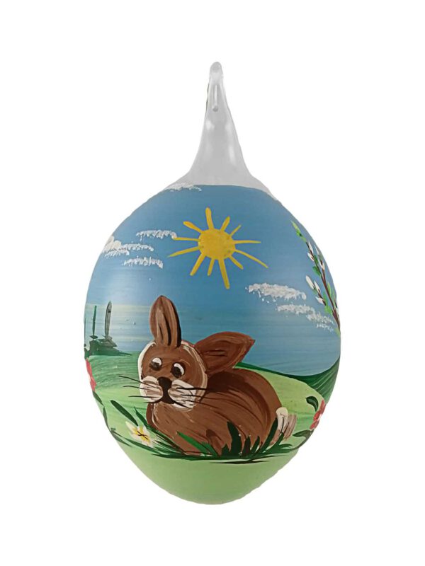 8er Osterei Hase sitzend