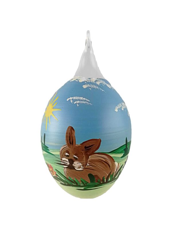 6er Osterei Hase sitzend