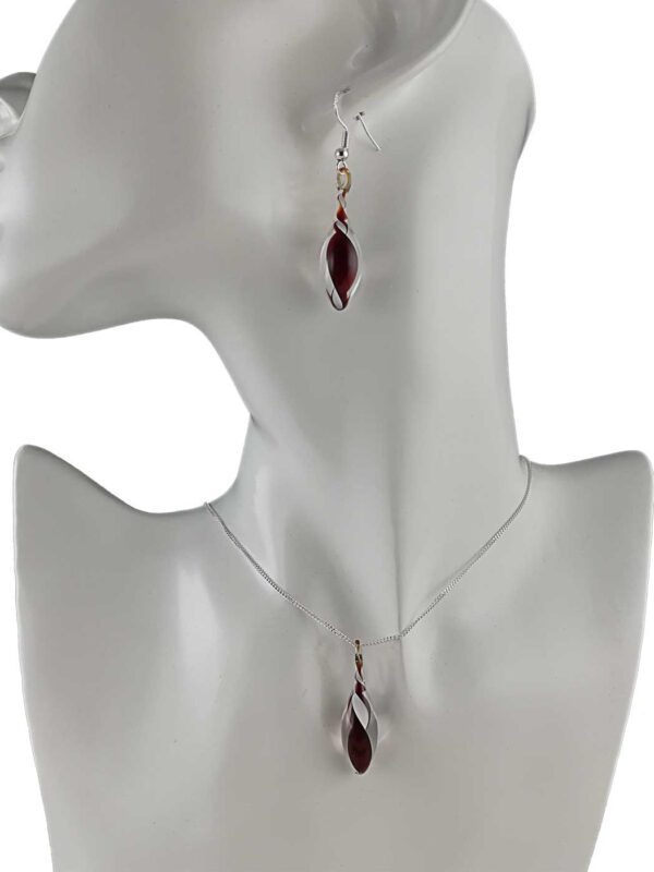 Schmuckset rot weiß