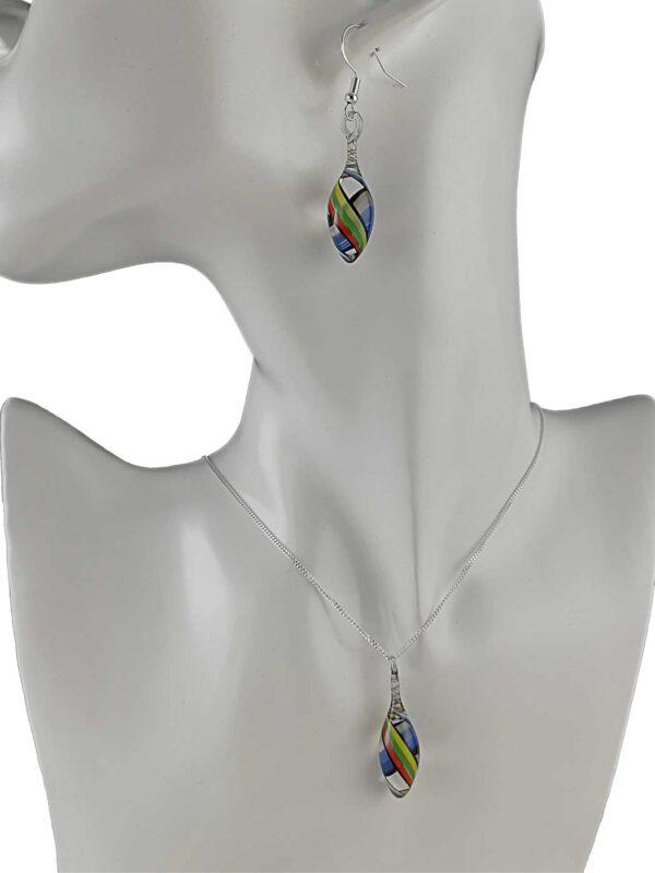 Schmuckset bunt gestreift