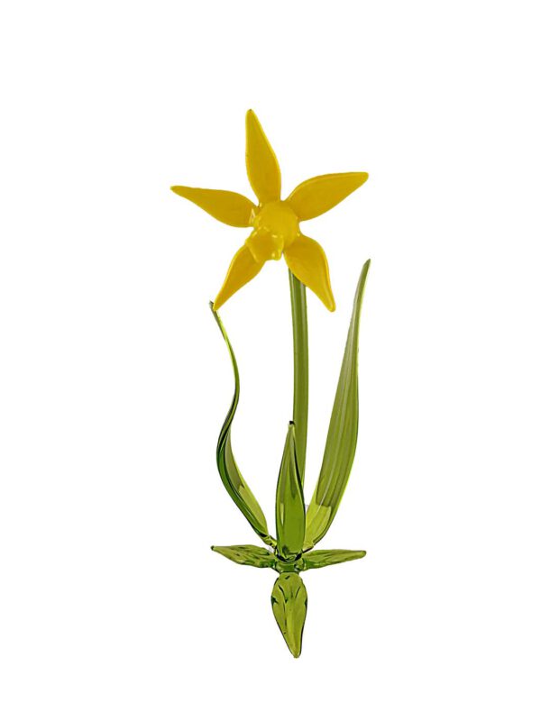 Glasblume Osterglocke stehend