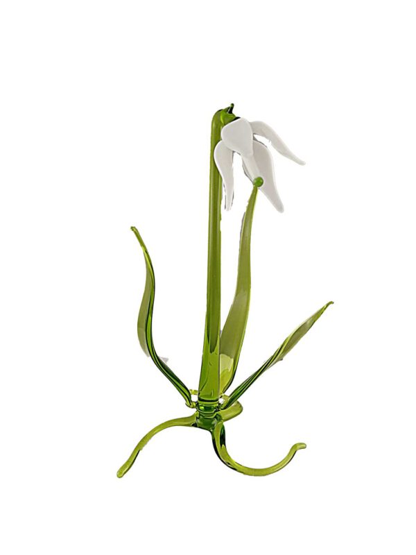 Glasblume Märzenbecher stehend