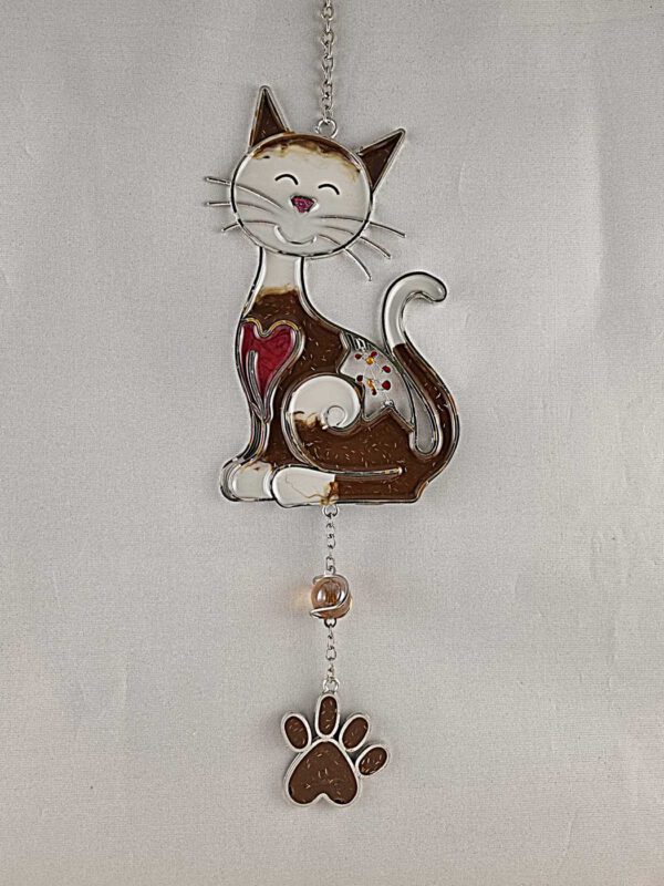 Fensterbild Katze mittel