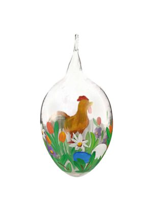 6er Osterei mit Hahn