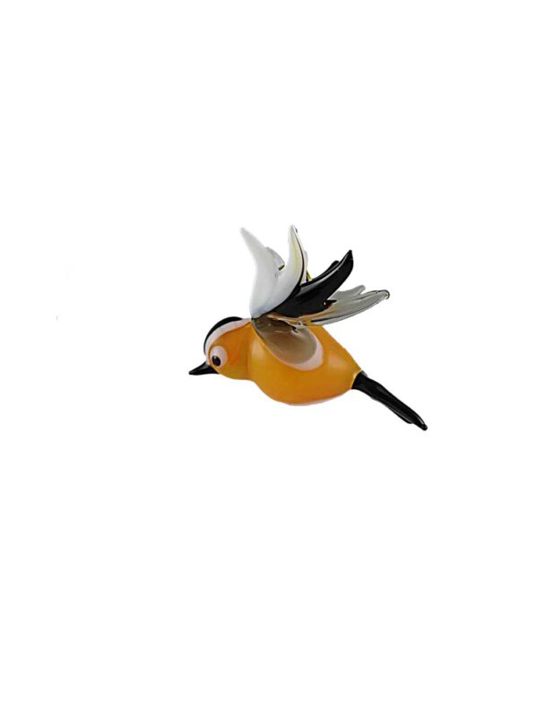 Glasfigur Bergfink fliegend
