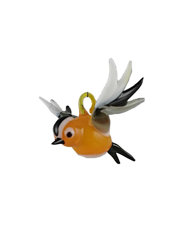 Glasfigur Bergfink fliegend