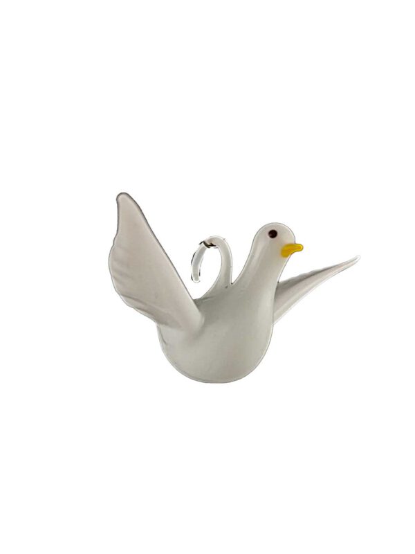 Glasfigur Taube fliegend